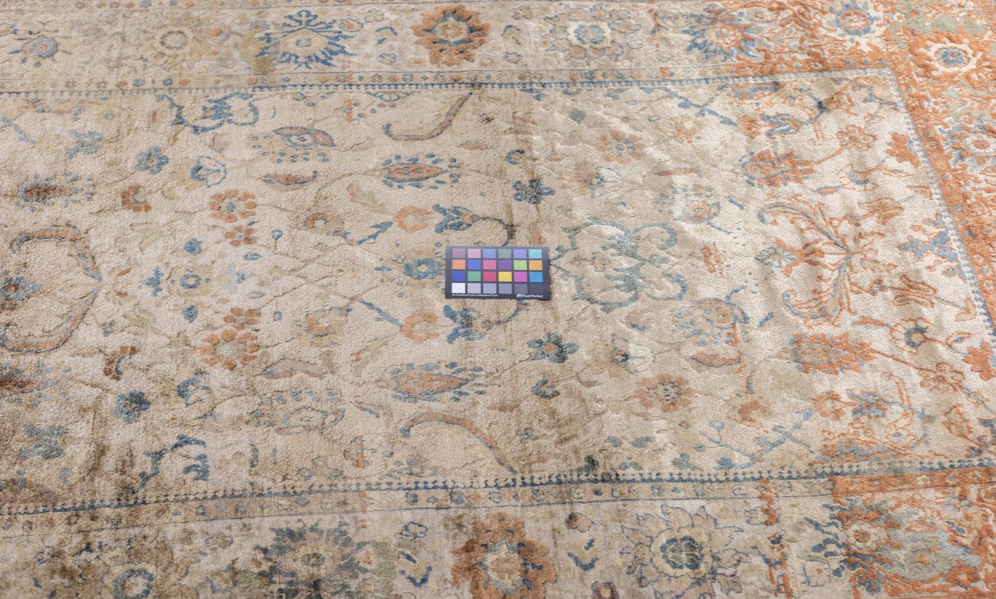 Antiker Ziegler Mahal-Teppich aus Seide 4'2'' x 6'6'' im Angebot 7