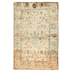 Alfombra antigua de seda Ziegler Mahal 4'2'' x 6'6''