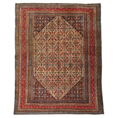 Antique Silkweft Rug - Late 19th Century Area Rug, Natural Dyed