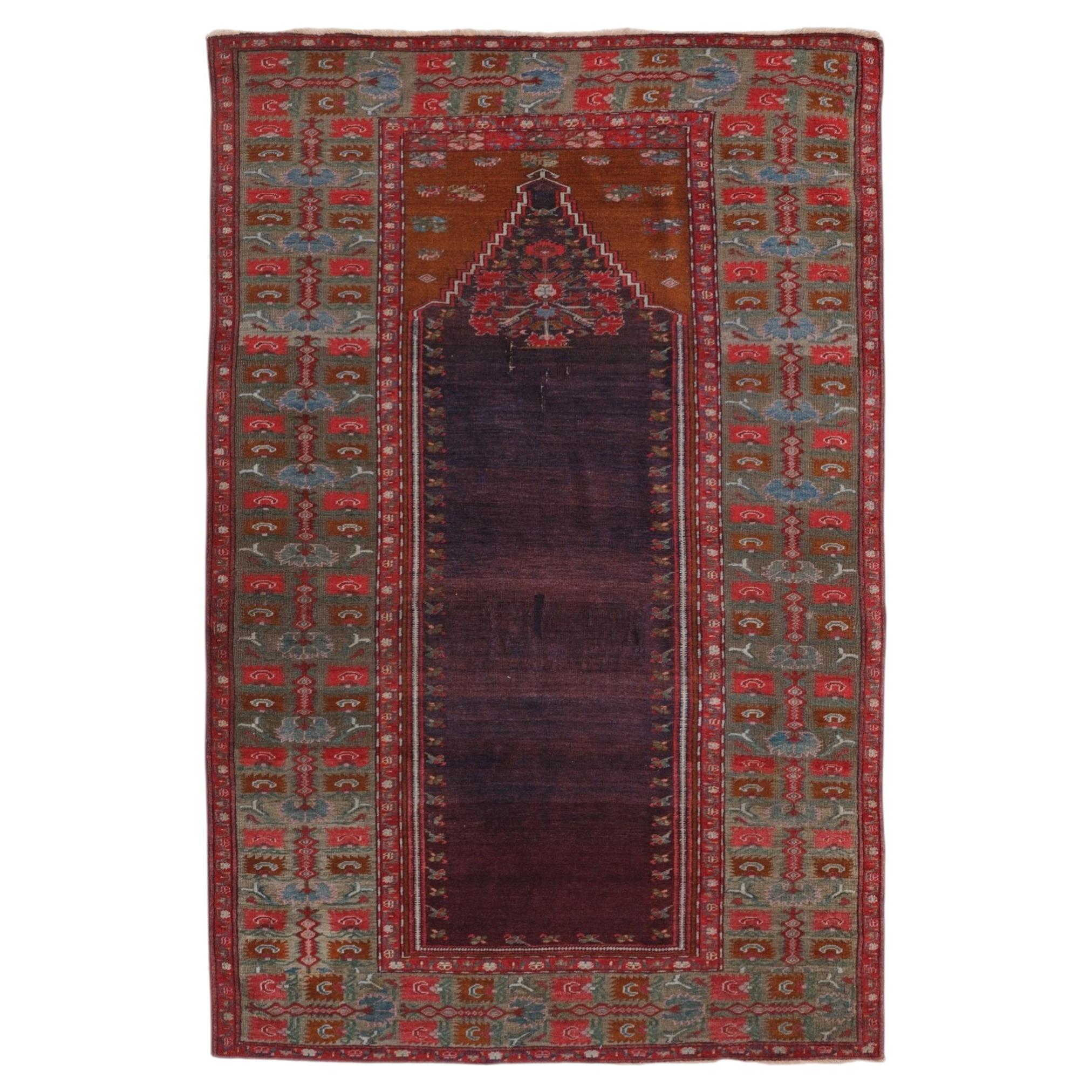 Antique Silkweft Sivas Rug - Late 19th Century For Sale