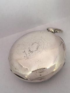 Antique Silver American Watch Co. Waltham Mass Key-Winding Pocket Watch