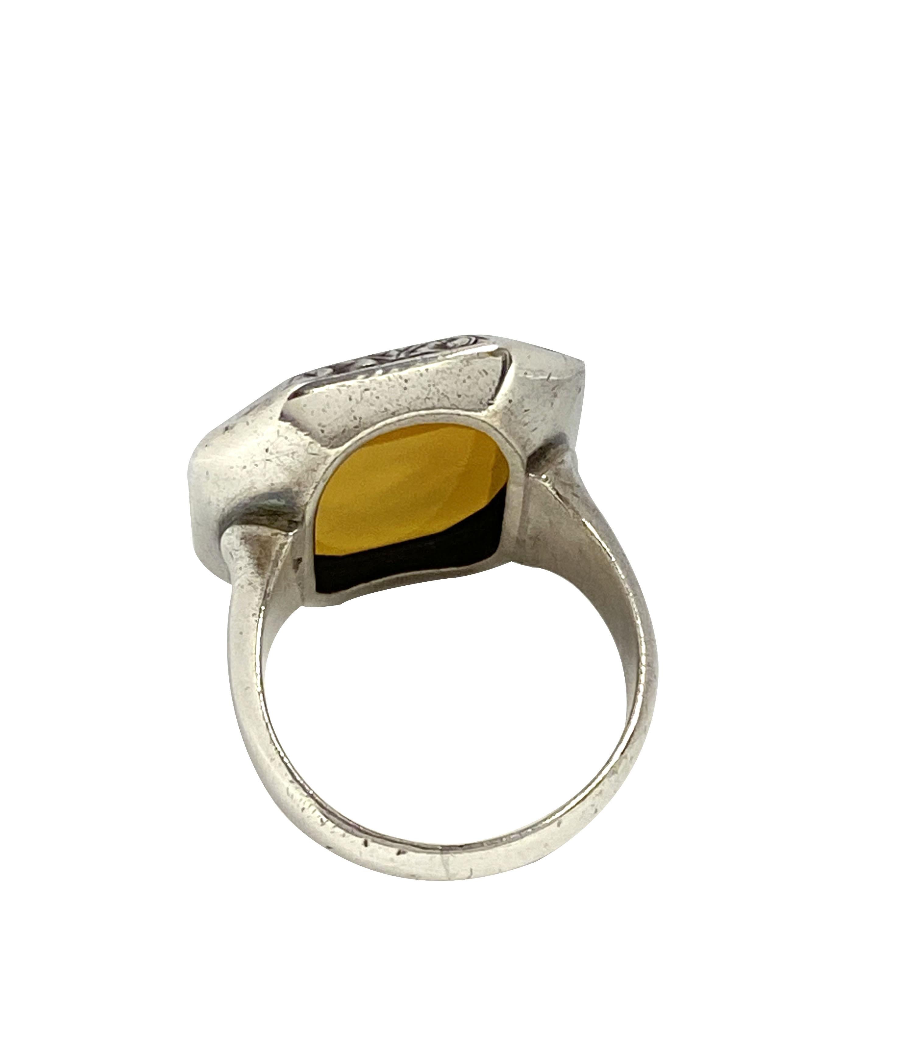 agate signet ring