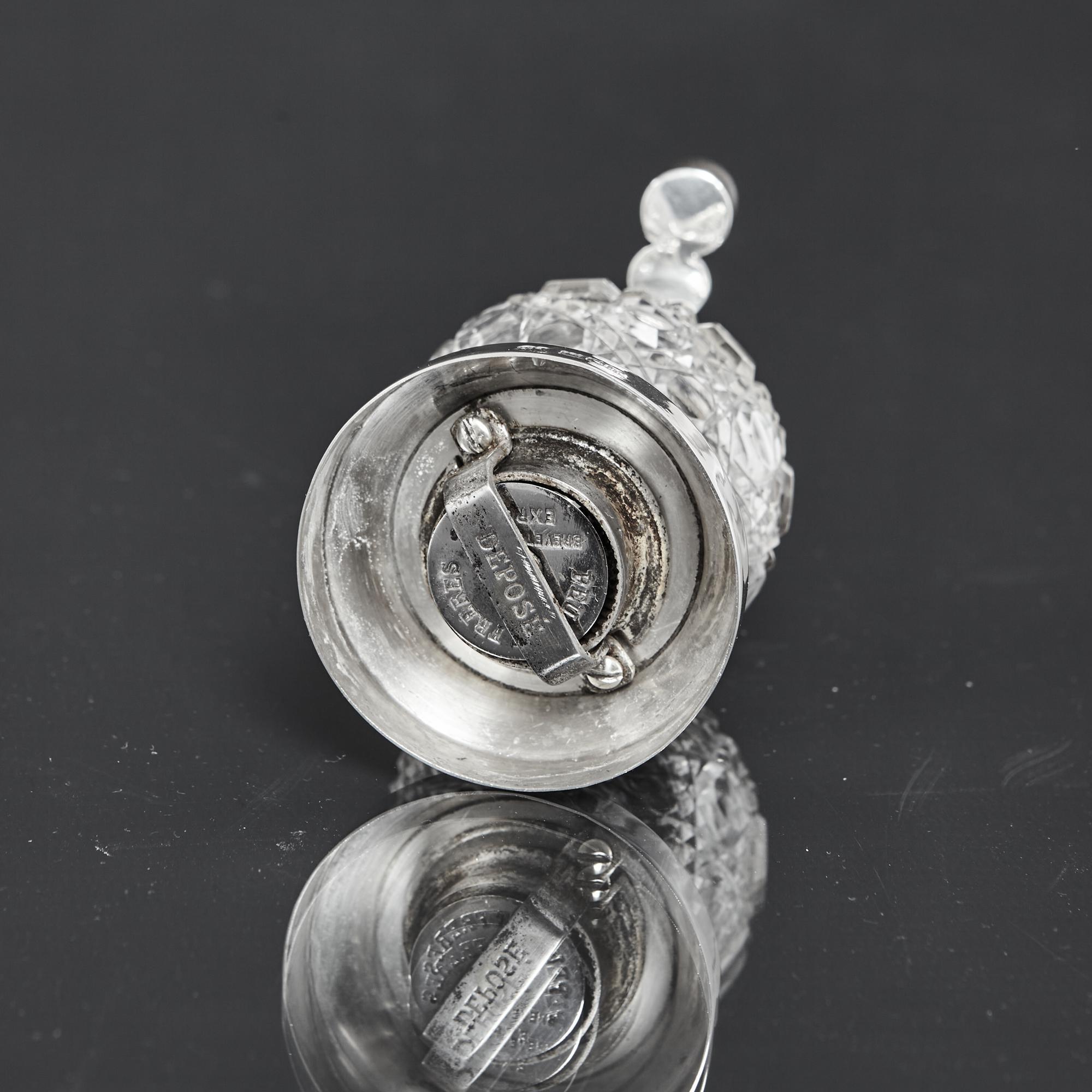 Sterling Silver Antique Silver and Glass Pepper Mill