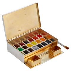 Antique Silver Artist’s Paint Box by Harry Atkin Sheffield 1892
