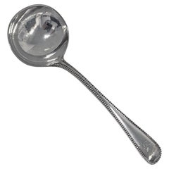 Antique Silver Bead pattern Sauce Ladle London 1877 Francis Higgins
