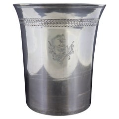 Antique Silver Beaker with 17th Century Juno Marriage Medal by Pieter van Abeele