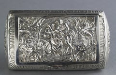 Antique Silver Belgian Early 20th Century Snuff Box