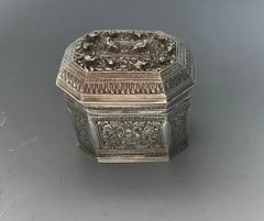 Antique Silver Betel Box Laotian Silver Lao Laos South East Asian Antiques Gifts