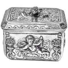 Antique Silver Box, Germany, circa 1890