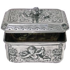 Antique Silver Box, Germany, circa 1900