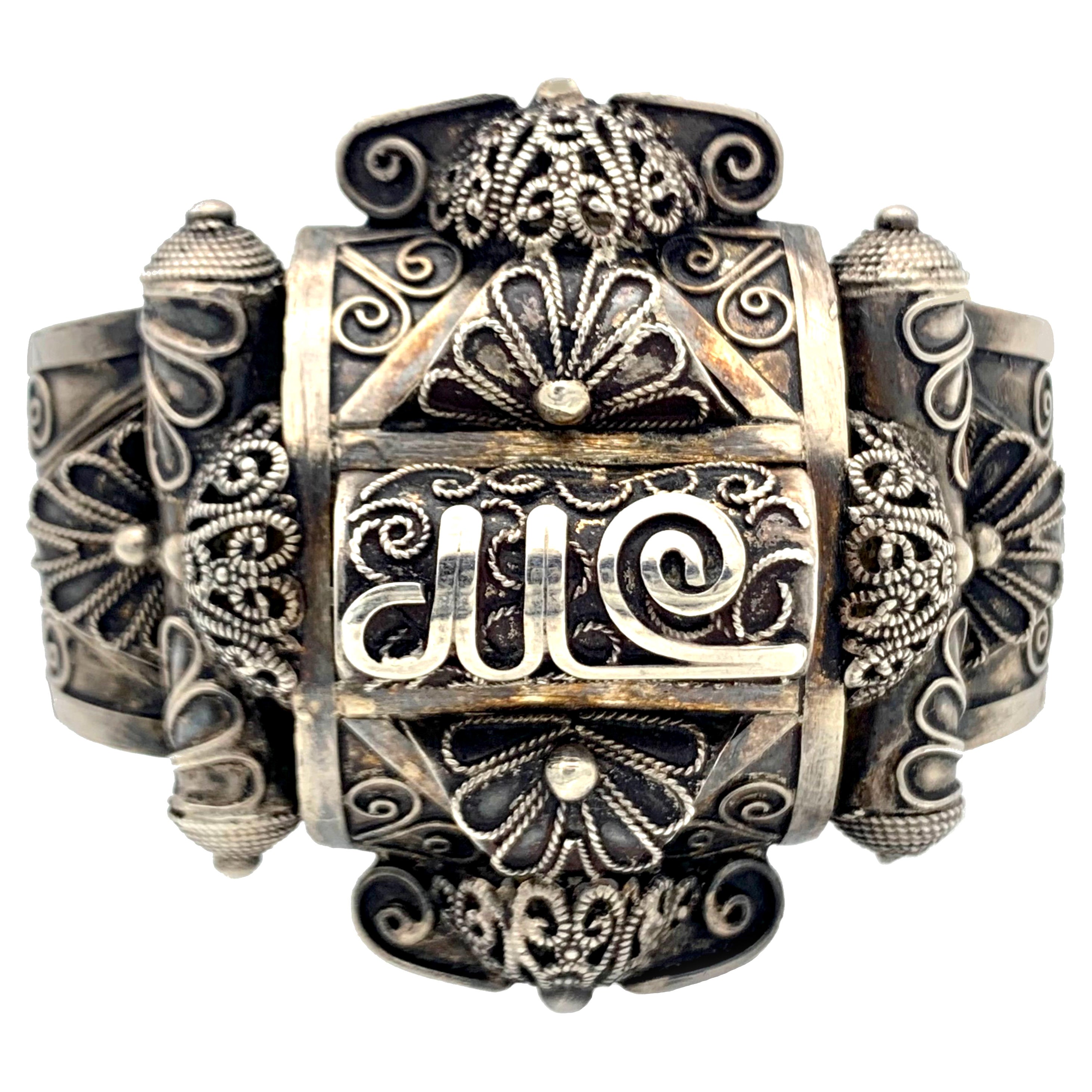 Antikes Silberarmband Nordafrika Maghreb Algerien Silber
