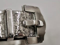 Antique Silver Buckle Bangle Dated 1882 Birmingham Horton Brothers