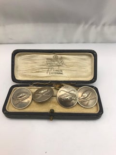 Antique Silver Buttons with Original Box