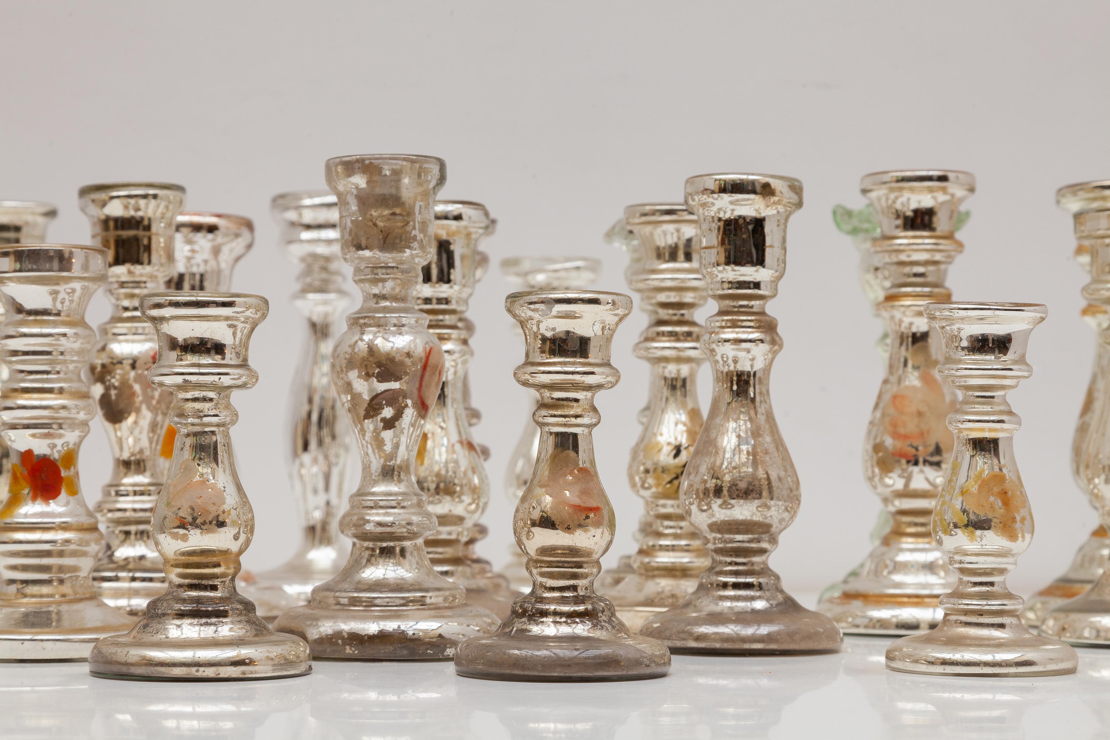 Metà XIX secolo Antico set di candelabri d'argento da 20 pezzi ' Farmer Silver', XIX secolo in vendita