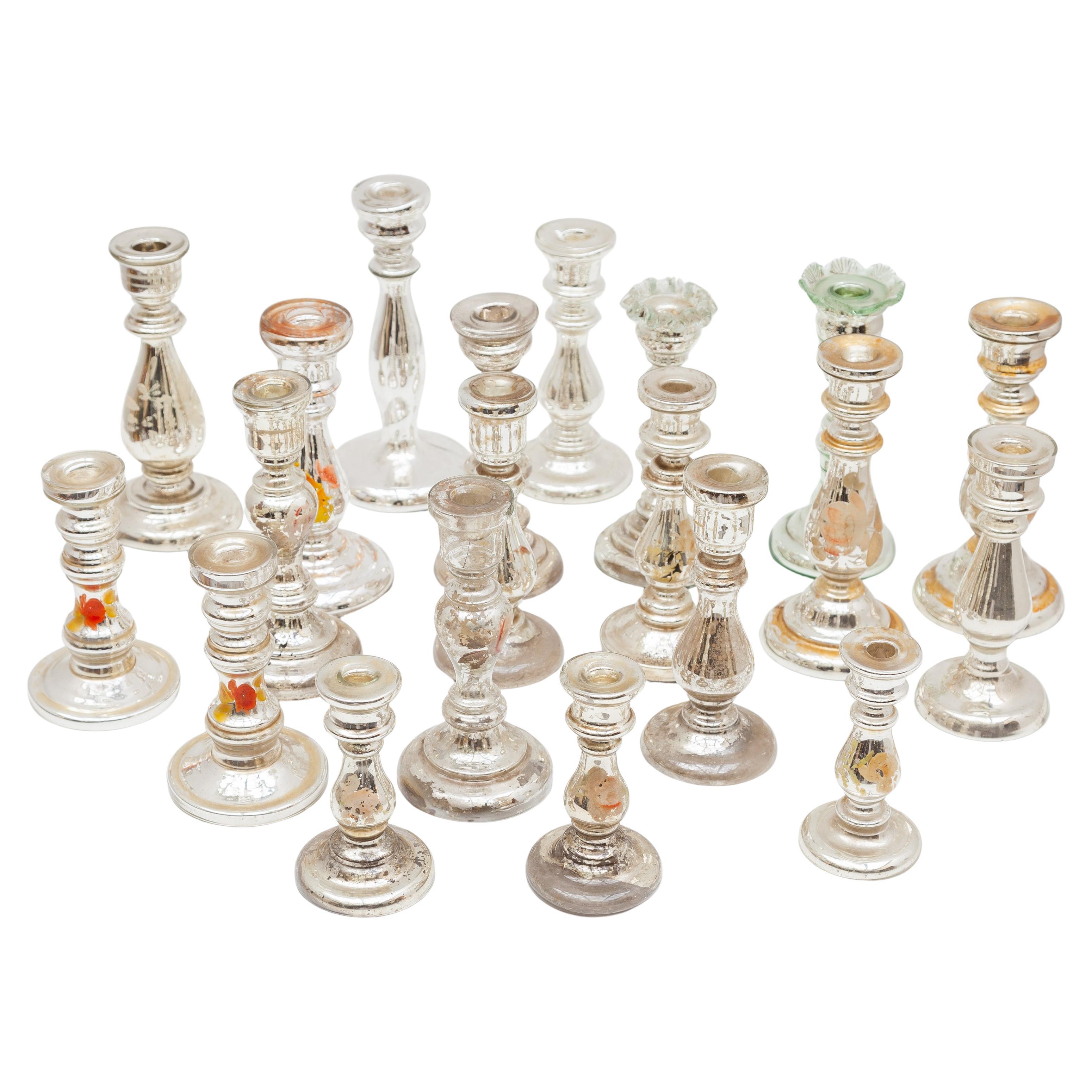 Antico set di candelabri d'argento da 20 pezzi ' Farmer Silver', XIX secolo in vendita