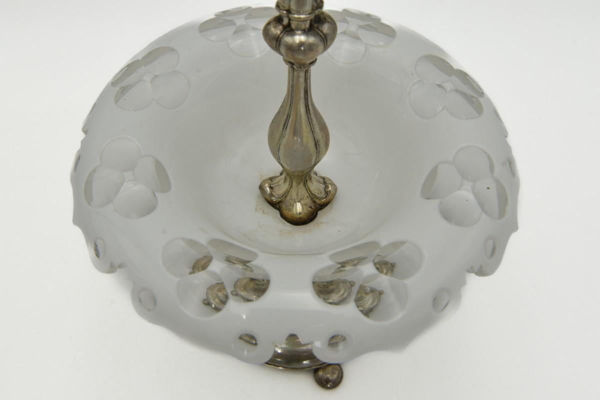 Antique silver candy platter, late 19th century. In Good Condition For Sale In Chorzów, PL