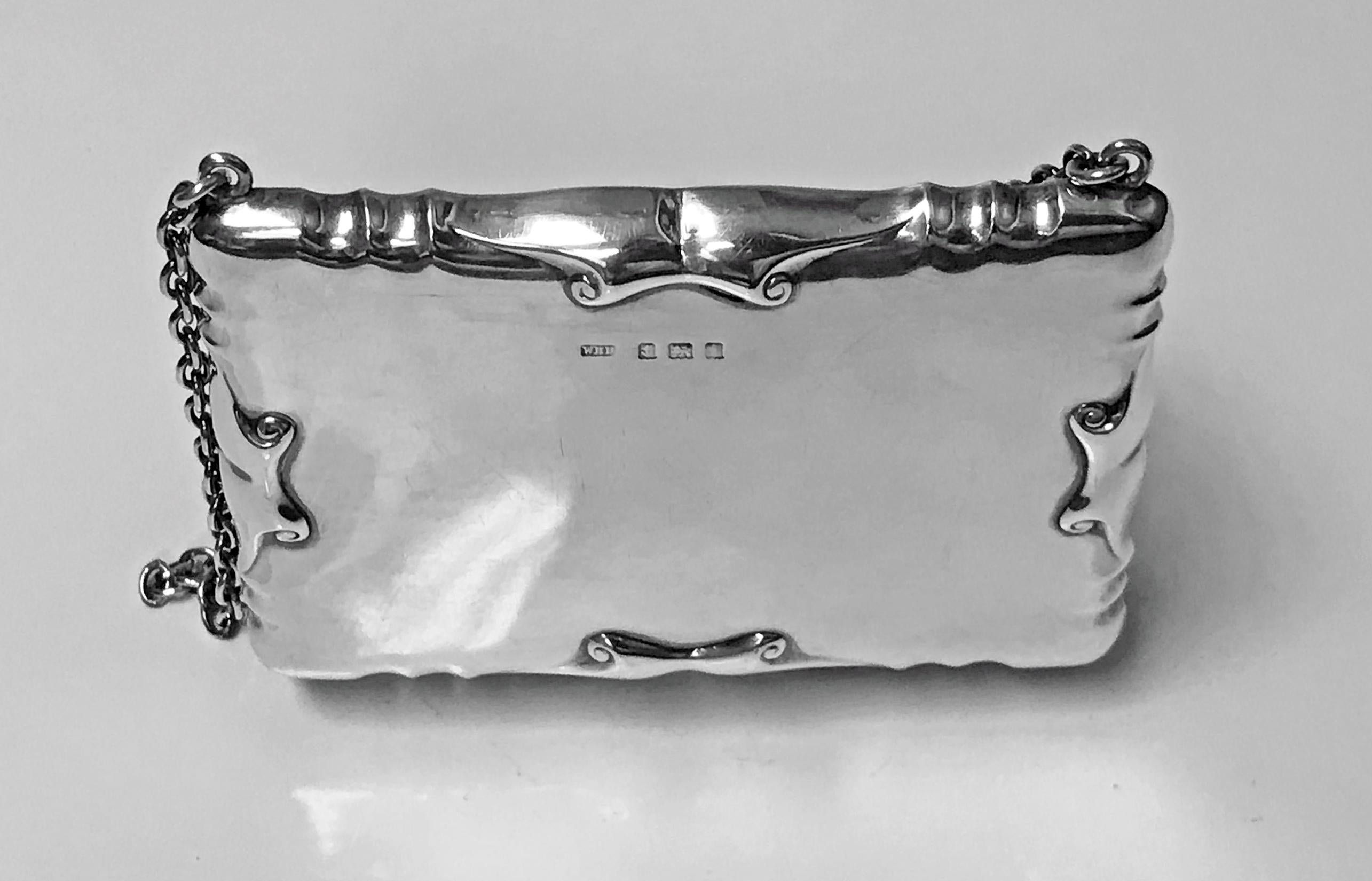 vintage silver purse