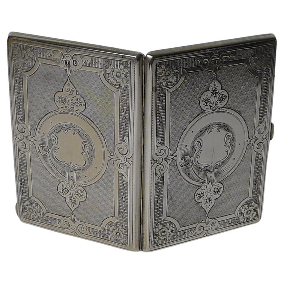 Antique Silver Card Case by George Unite, 1876
