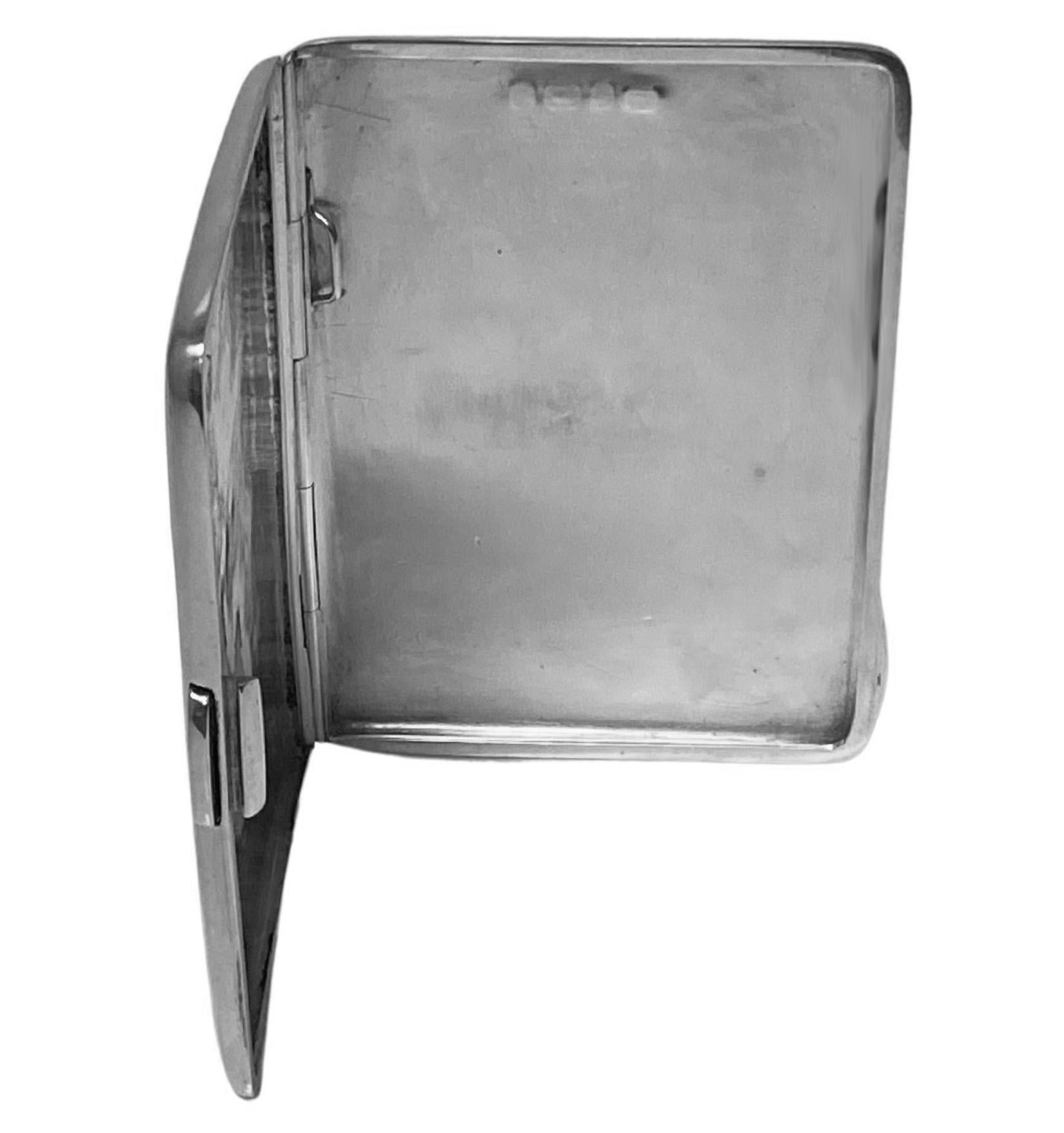 Antikes Silber-Kartenetui oder Zigarettenetui, Birmingham 1900 George Unite 4