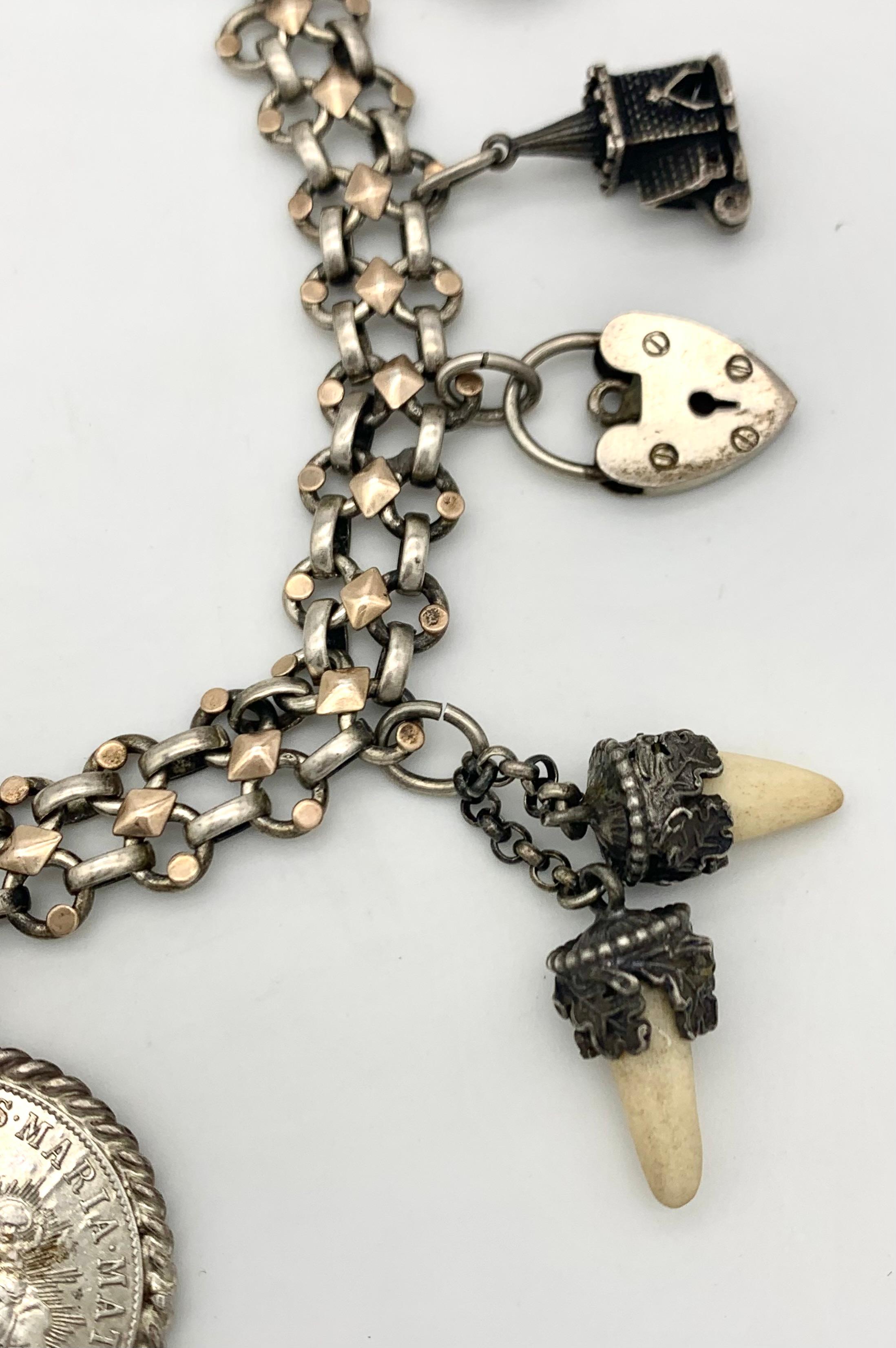silver horse charm bracelet