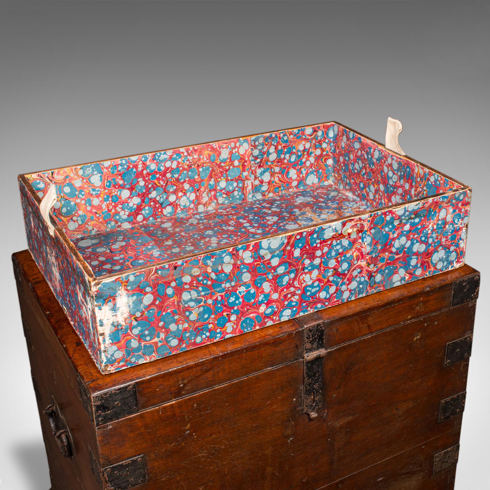 Antique Silver Chest, English, Oak, Iron Bound, Lined Storage Trunk, Georgian For Sale 5