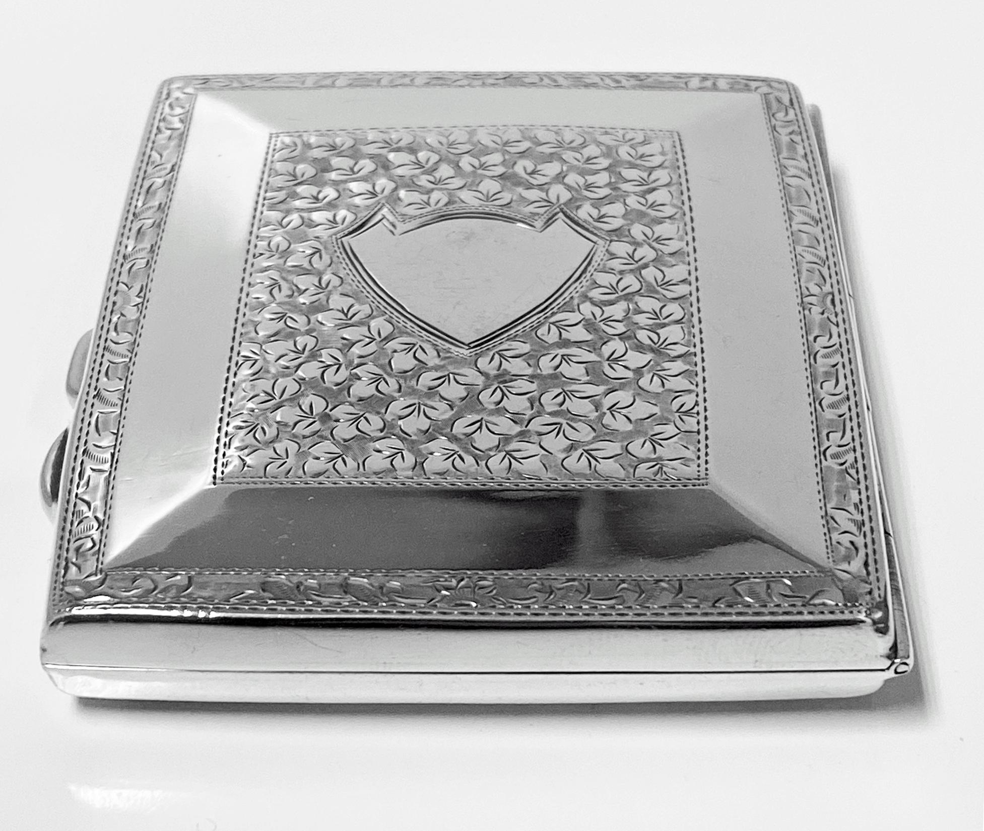 how much is a silver cigarette case worth