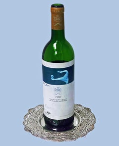 Antique Silver Coaster Bottle Holder Dish, Germany C.1880 Weinranck & Schmidt