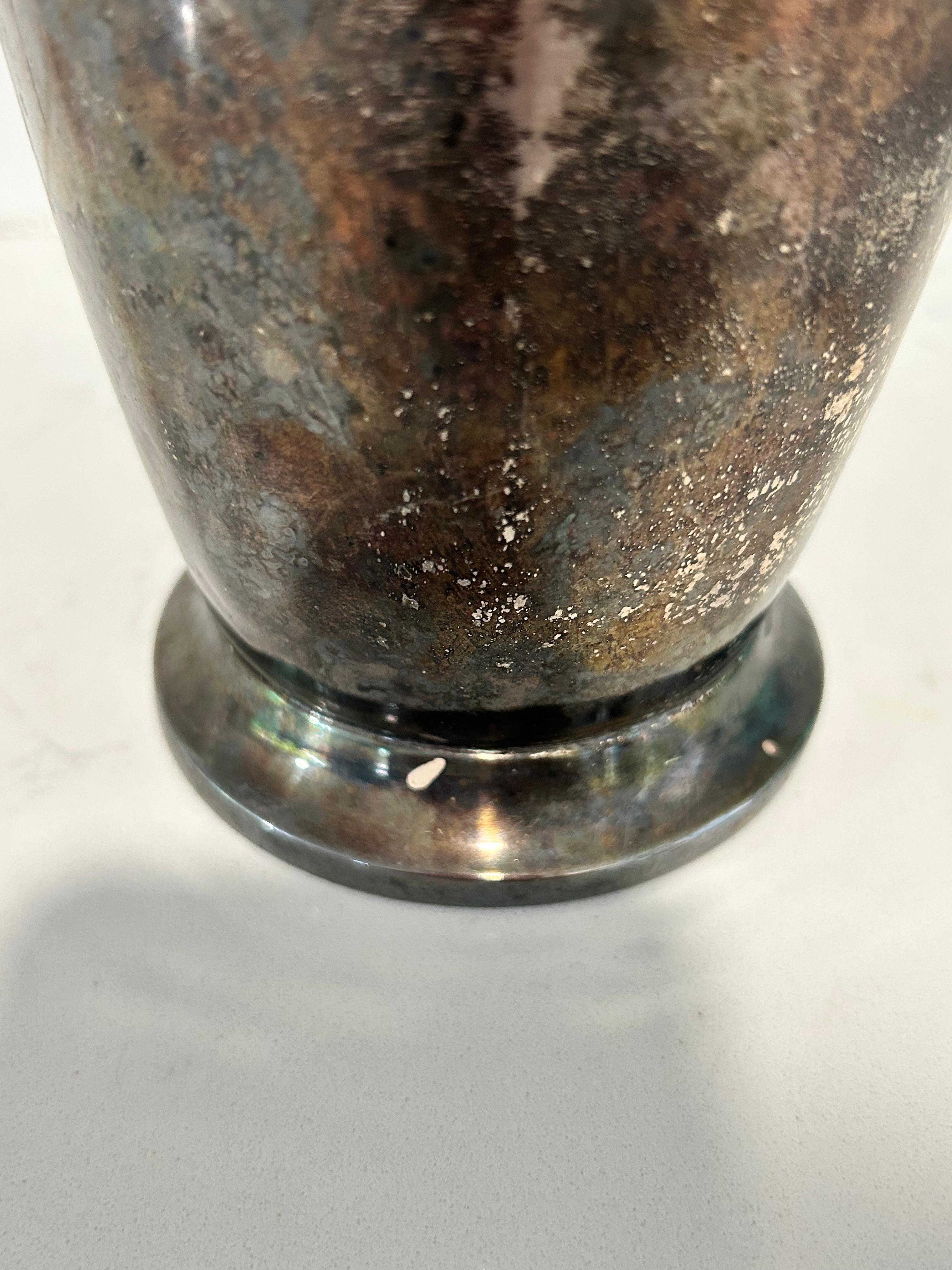 Antiker Cocktail Shaker aus Silber von Homan Plate im Angebot 2