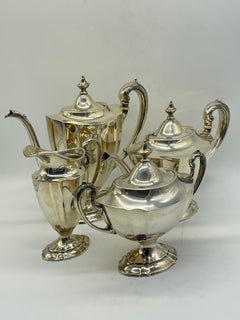 Antique Silver coffee tea Centerpiece Classicism / Empire international Sterling