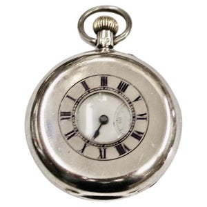 Antique Silver Demi-Hunter Pocket Watch, Dated 1903, Birmigham Assay