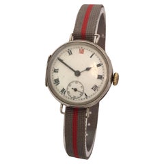 Antique Silver Dimier Freres & Cie ‘DF&C’ Trench Watch