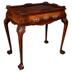 Used Silver Display Table, English, Walnut, Georgian Revival, Late Victorian