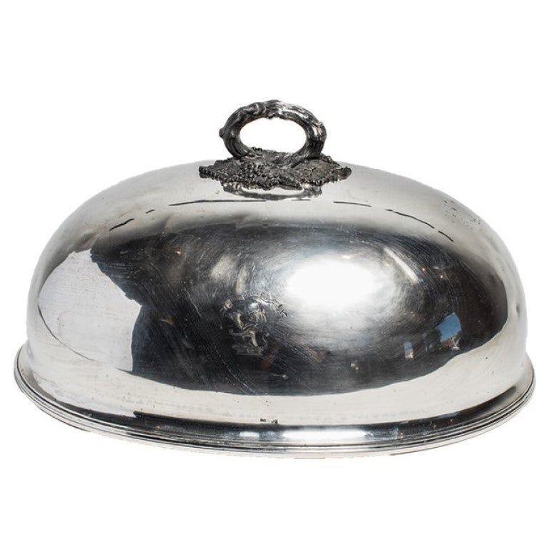 silver dish cover