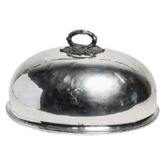 Antique Silver Domed Dish Cover