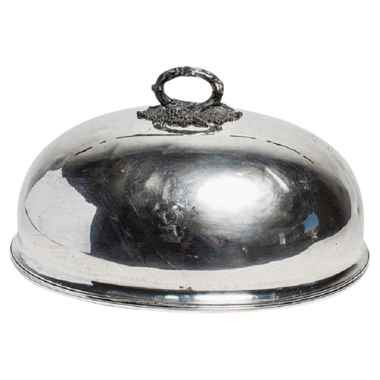 Antique Silver Domed Dish Cover For Sale