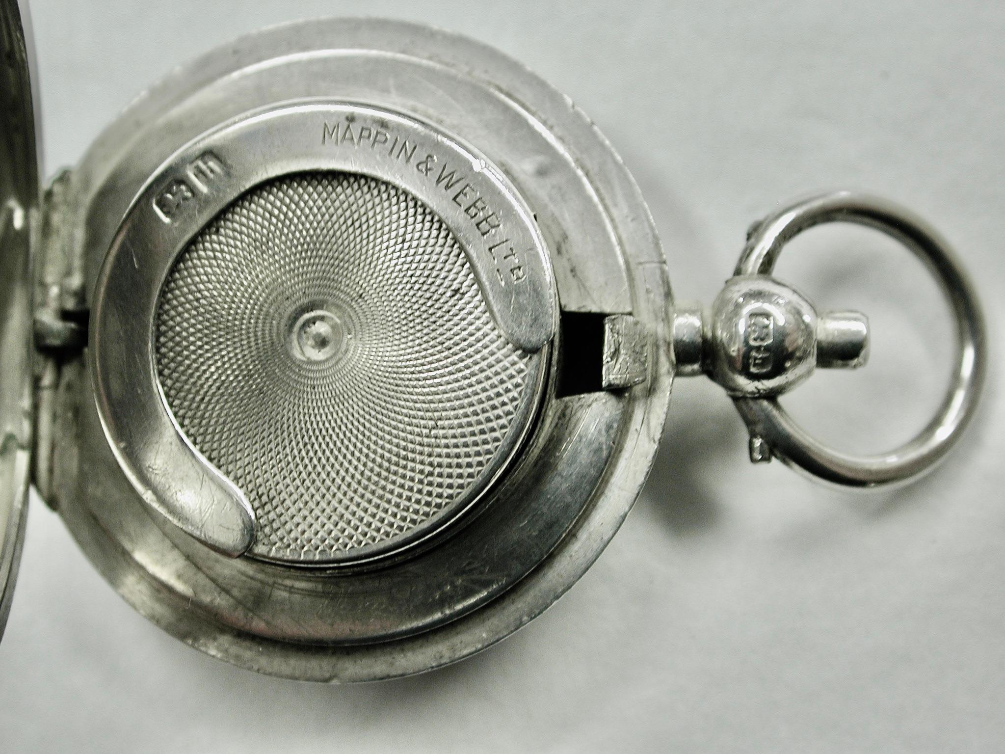 Inizio XX secolo Antico astuccio per sovrani in argento tornito da A L Dennison Birmingham 1907 in vendita