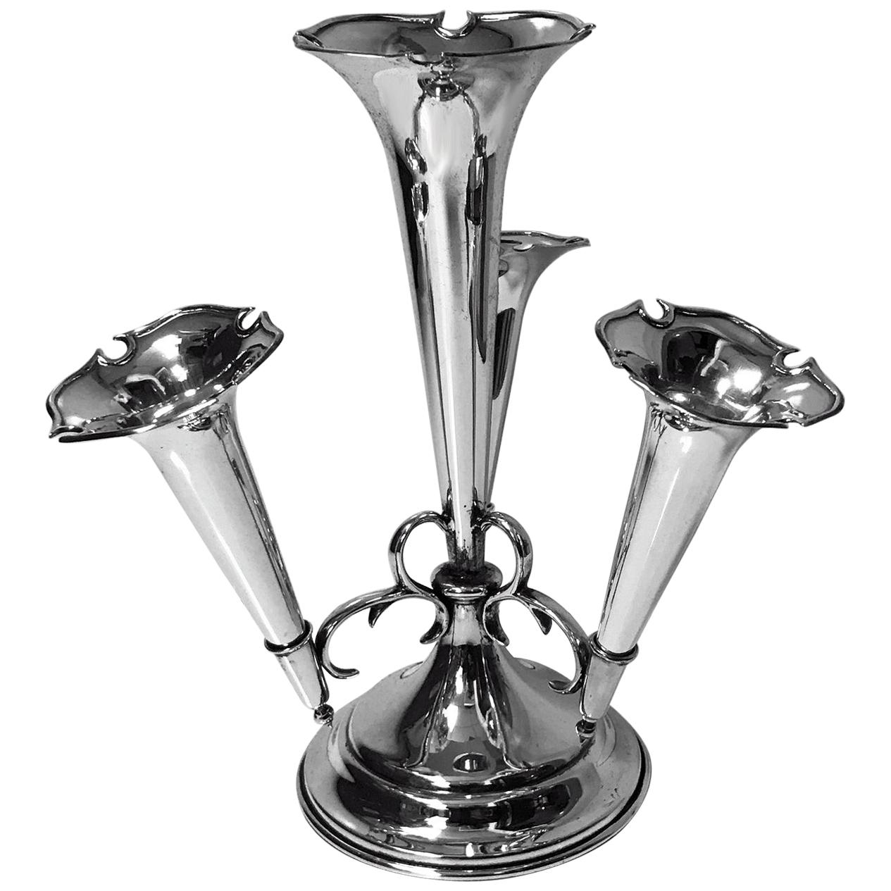 Antique Silver Epergne, Birmingham 1906, William Hutton and Sons
