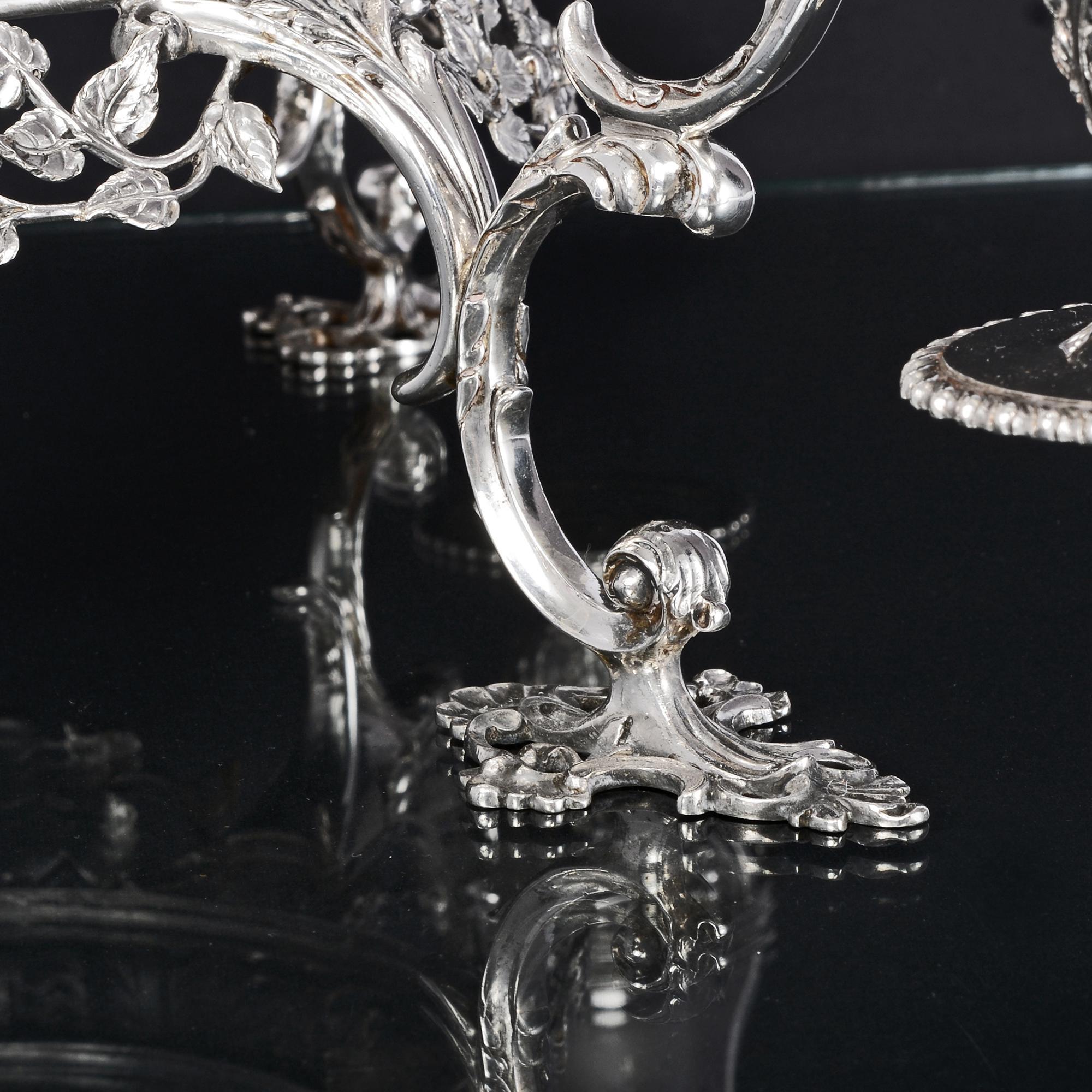 Sterling Silver Antique Silver Epergne For Sale