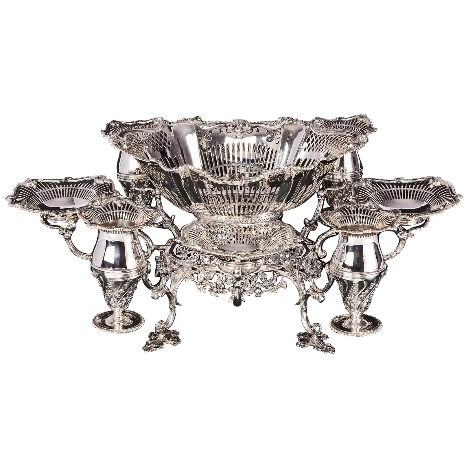 Antique Silver Epergne