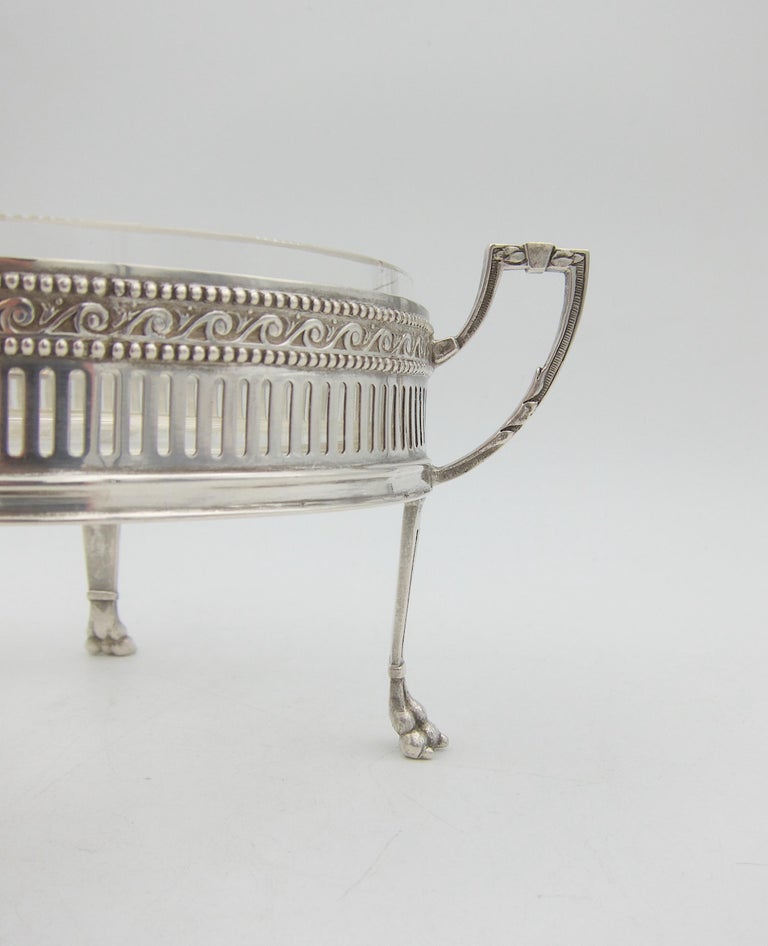 Antique Silver Footed Sweetmeat Dish by Hugo Bohm of Germany For Sale 2