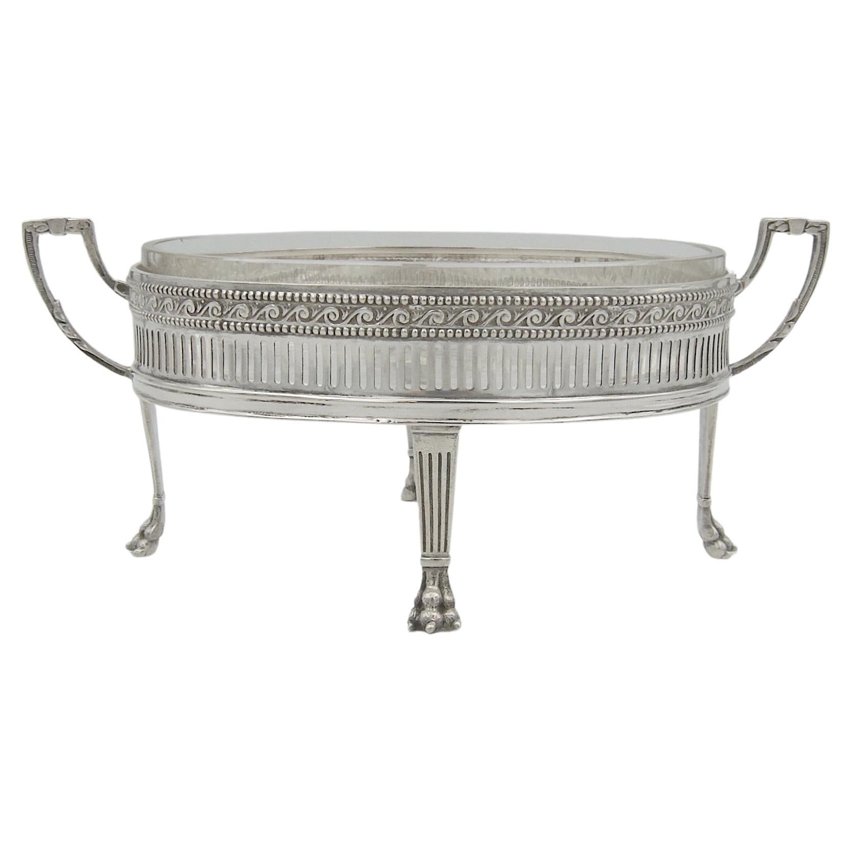 Antique Neoclassical Silver Sweetmeat Dish by Hugo Bohm of Germany