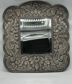 Antique Silver Framed Mirror