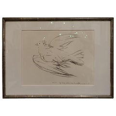 Antique Silver Framed Vintage Picasso Lithograph