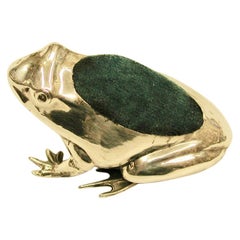 Antique Silver Frog Pin Cushion Dated 1908, Henry Matthews, Birmingham