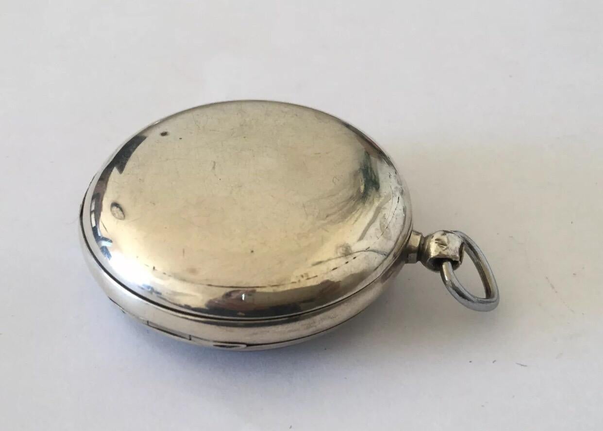 Antique Silver Fusee Pocket Watch Signed Ashdown & Barlette, Maidstone For Sale 6