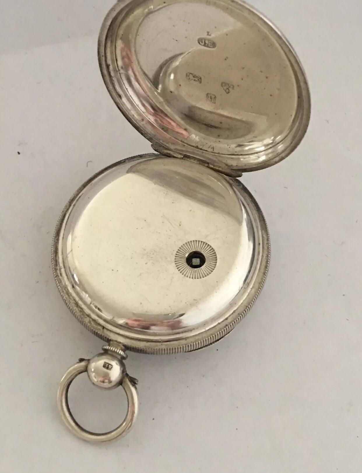 Antique Silver Fusee Pocket Watch Signed James Wood, Neston For Sale 1