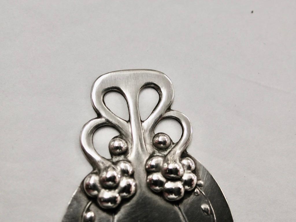 Arts and Crafts Antique Silver Georg Jensen Bookmark Dated Circa 1920 Made In Denmark