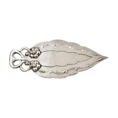 Antique Silver Georg Jensen Bookmark Dated Circa 1920 Made In Denmark