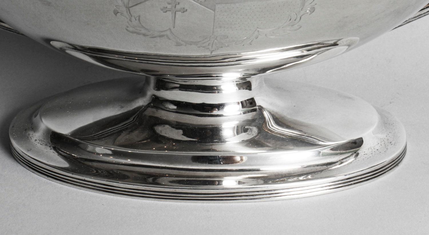 Sopera de plata Jorge III William Bennett 1808 Birchall y Hayne Siglo XIX en venta 7