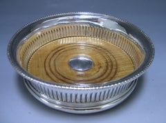 Antique Silver George III Wine Coaster, 1799